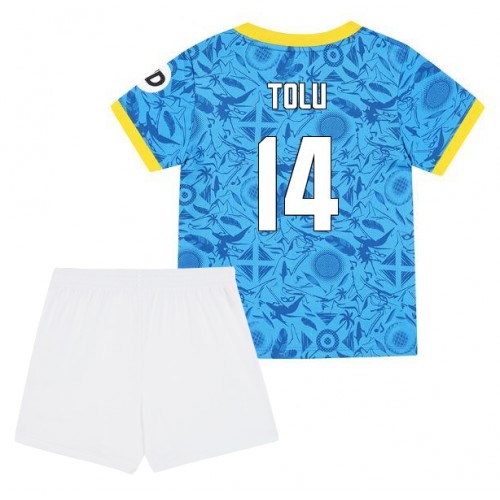 Wolves Tolu Arokodare #14 Replik 3rd trikot Kinder 2025-26 Kurzarm (+ Kurze Hosen)